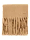 Max Mara Fringed Scarf In Brown