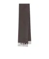 Max Mara Fringed Scarf In Brown