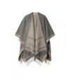 Max Mara Fringed Scarf In Gray