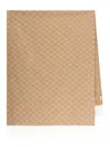 Max Mara Fringed Scarf In Brown