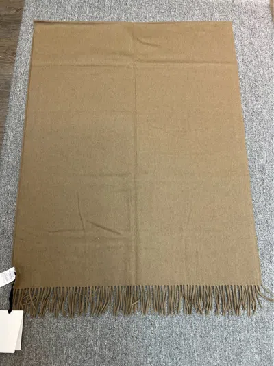 Max Mara Fringed Scarf In Nude