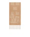 Max Mara Fringed Scarf In Nude