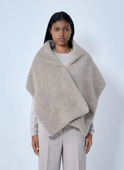 Max Mara Fringed Wool Scarf In Green