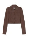Max Mara Front Buttoned Jacket In Brown