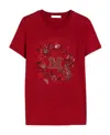Max Mara Front Logo T-shirt In Red