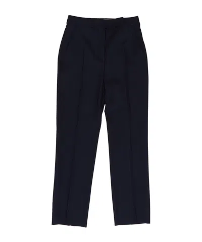 Max Mara Front Pleated Casual Pants In Black