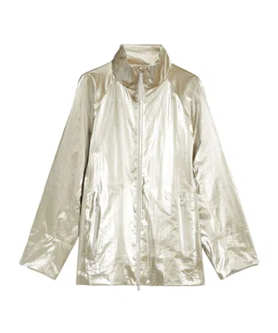 Max Mara Front Zipper Casual Jacket In Nude