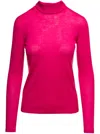 MAX MARA FUCHSIA TURTLENECK WITH LONG SLEEVES IN WOOL WOMAN