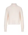 Max Mara Fufy Ribbed Wool And Cashmere Sweater In Neutral