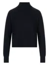 Max Mara Fufy Ribbed Roll-neck Sweater In Black