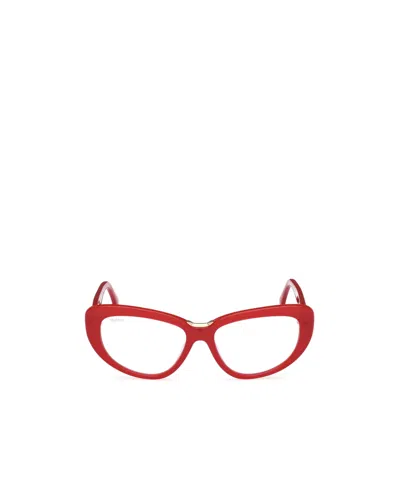 Max Mara Full Frame Plain Mirror In Red