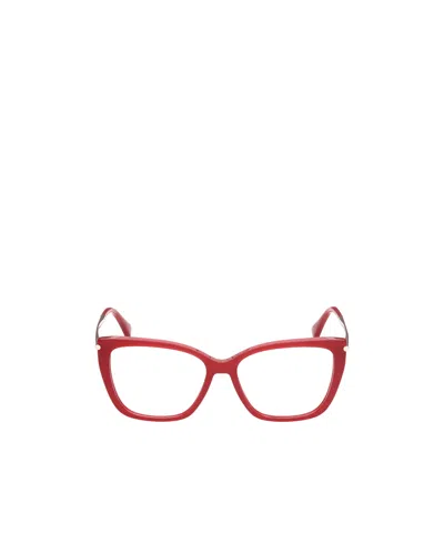Max Mara Full-frame Plain Mirror In Red