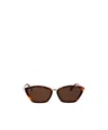 Max Mara Full Frame Sunglasses In Brown