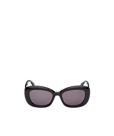 Max Mara Full Frame Sunglasses In Black
