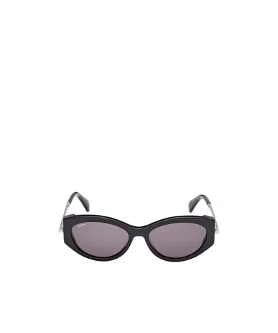Max Mara Full Frame Sunglasses In Black