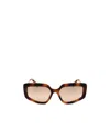 Max Mara Full Frame Sunglasses In Brown