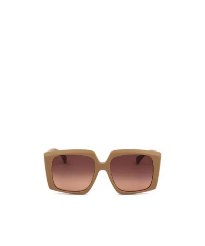 Max Mara Full Frame Sunglasses In Brown