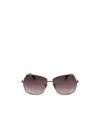Max Mara Full Frame Sunglasses In Brown