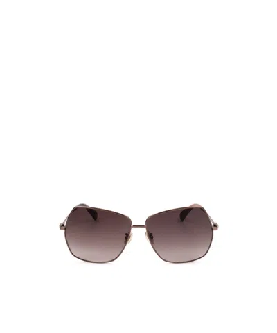 Max Mara Full Frame Sunglasses In Brown