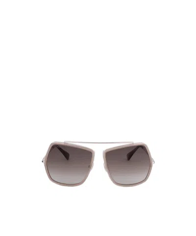 Max Mara Full Frame Sunglasses In Brown