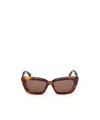 Max Mara Full Frame Sunglasses In Brown