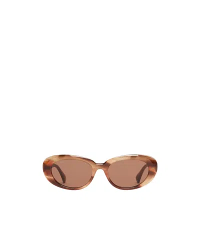 Max Mara Full Frame Sunglasses In Brown