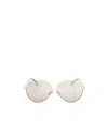 Max Mara Full Frame Sunglasses In Gold
