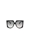Max Mara Full Frame Sunglasses In Black