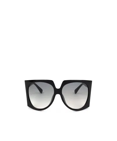 Max Mara Full Frame Sunglasses In Black