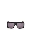 Max Mara Jean Acetate Rectangular Sunglasses In Purple