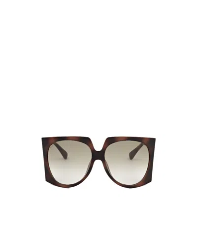 Max Mara Full Frame Sunglasses In Brown