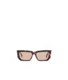 Max Mara Full Frame Sunglasses In Nude