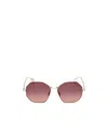 Max Mara Full Frame Sunglasses In Pink