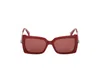 Max Mara Full Frame Sunglasses In Burgundy