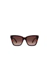 Max Mara Full Frame Sunglasses In Red