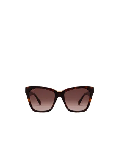 Max Mara Full Frame Sunglasses In Red