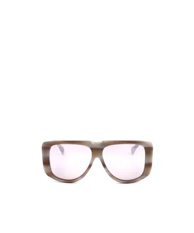 Max Mara Full Frame Sunglasses In White