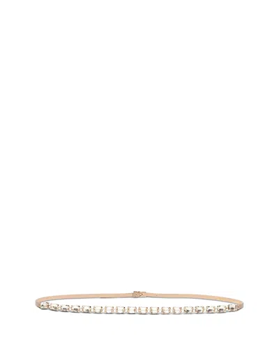 Max Mara Fumante Women's Crystal & Leather Belt In Burgundy