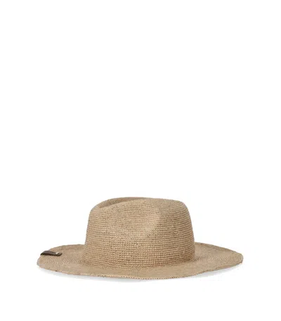 Max Mara Fumato Beige Hat In Sand