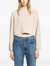 Max Mara Fisherman Ribbed-knit Pullover In Neutral