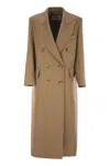 Max Mara Agar Cashmere And Wool Coat In Brown