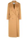 Max Mara Fungo Wool Coat In Brown