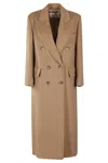 Max Mara Agar Cashmere And Wool Coat In Camel