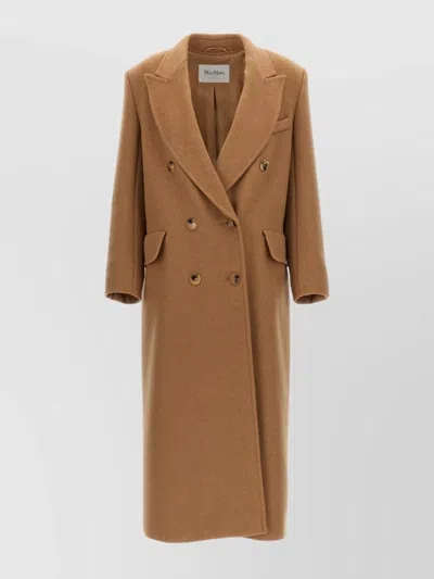 MAX MARA 'FUNGO' DOUBLE-BREASTED COAT WITH BACK VENT
