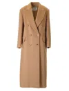 Max Mara Fungo Wool Coat In Neutral