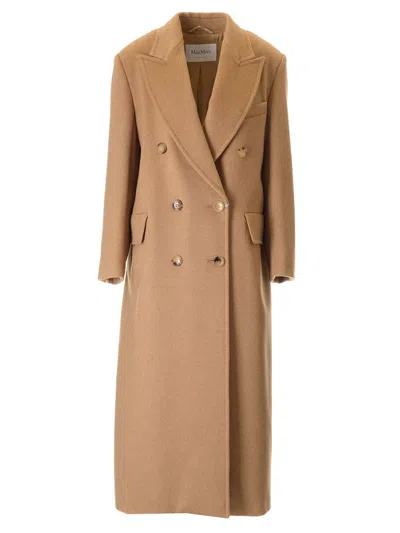 Max Mara Fungo Militar-style Coat In Neutral