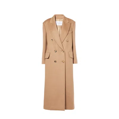 Max Mara Fungo Wool Coat In Brown