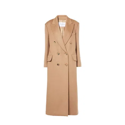 Max Mara Fungo Wool Coat In Brown