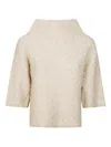 Max Mara Funnel-neck Sweater In Neutral