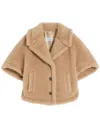 Max Mara Buttoned Jacket In Brown